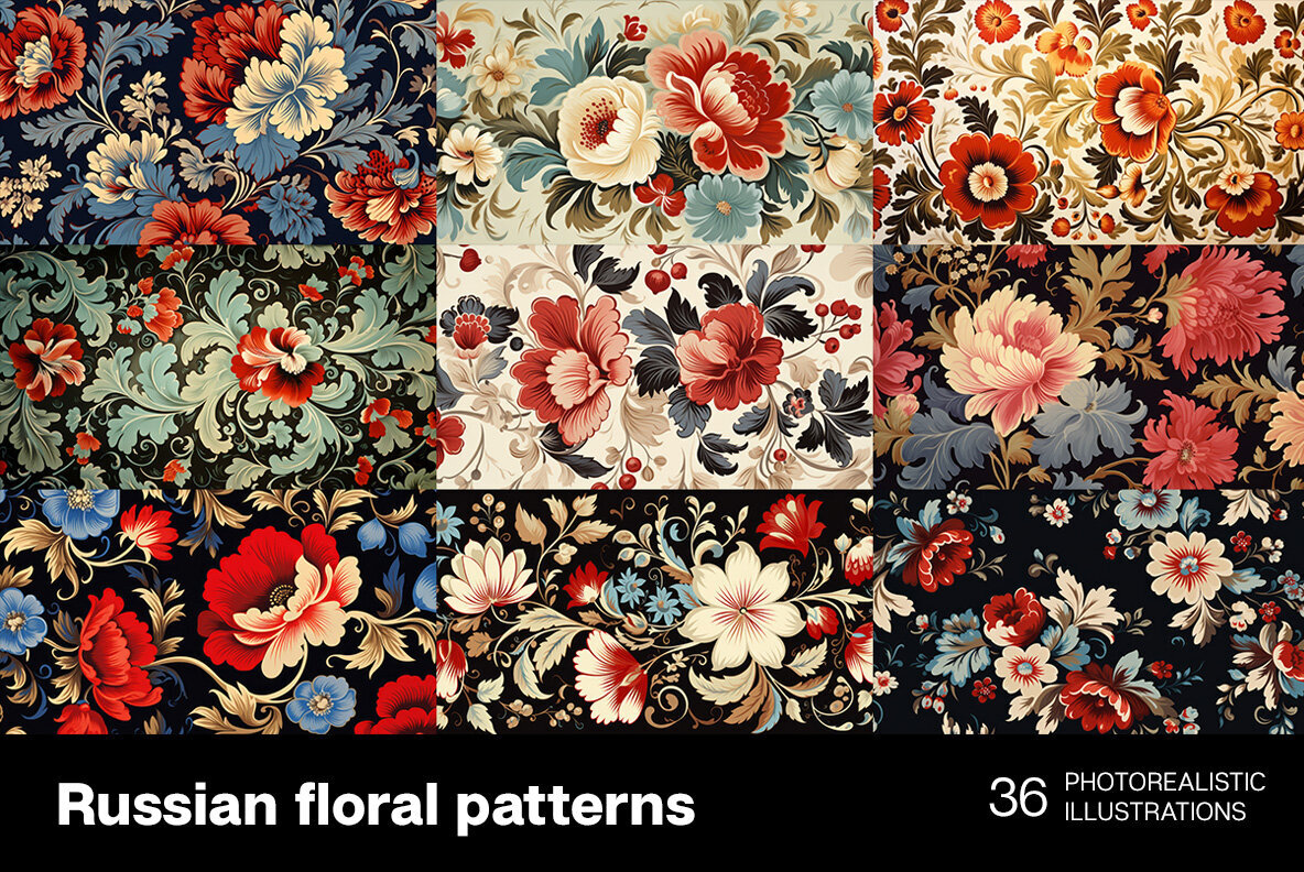 Russian Floral Patterns 3