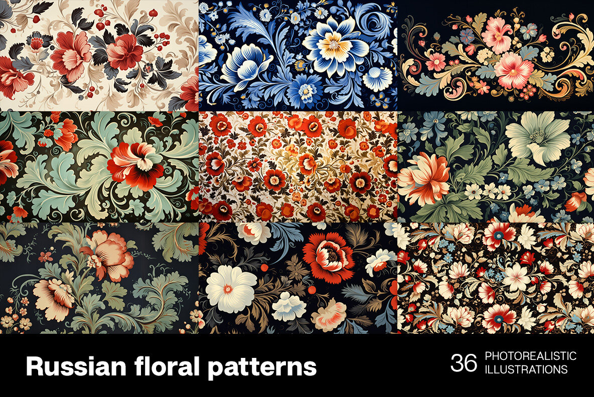 Russian Floral Patterns 4