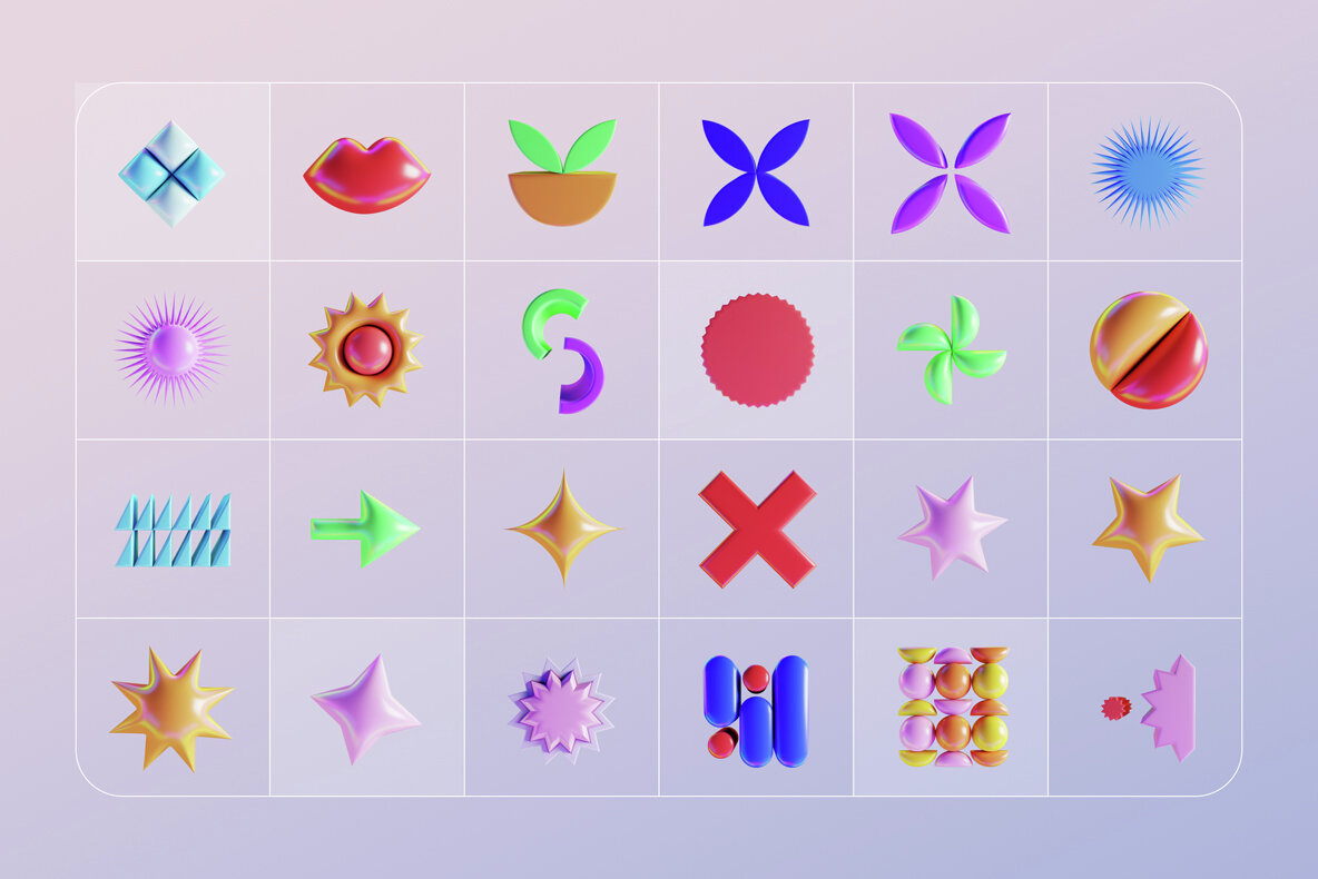 GEO3D 225 Colorful Objects 10