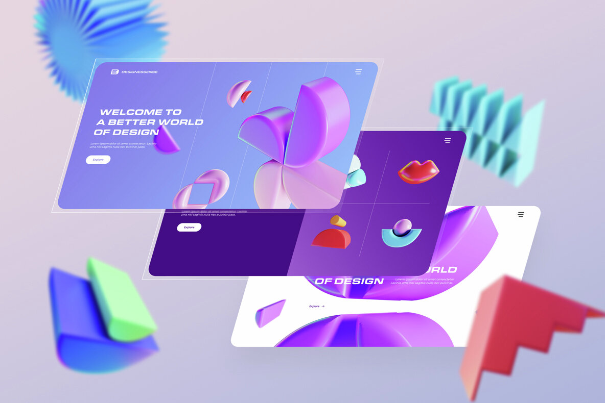 GEO3D 225 Colorful Objects 13