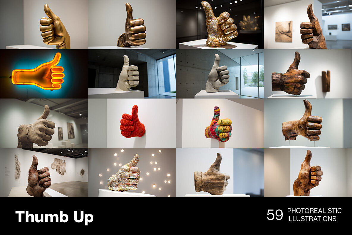 Thumb up art 3