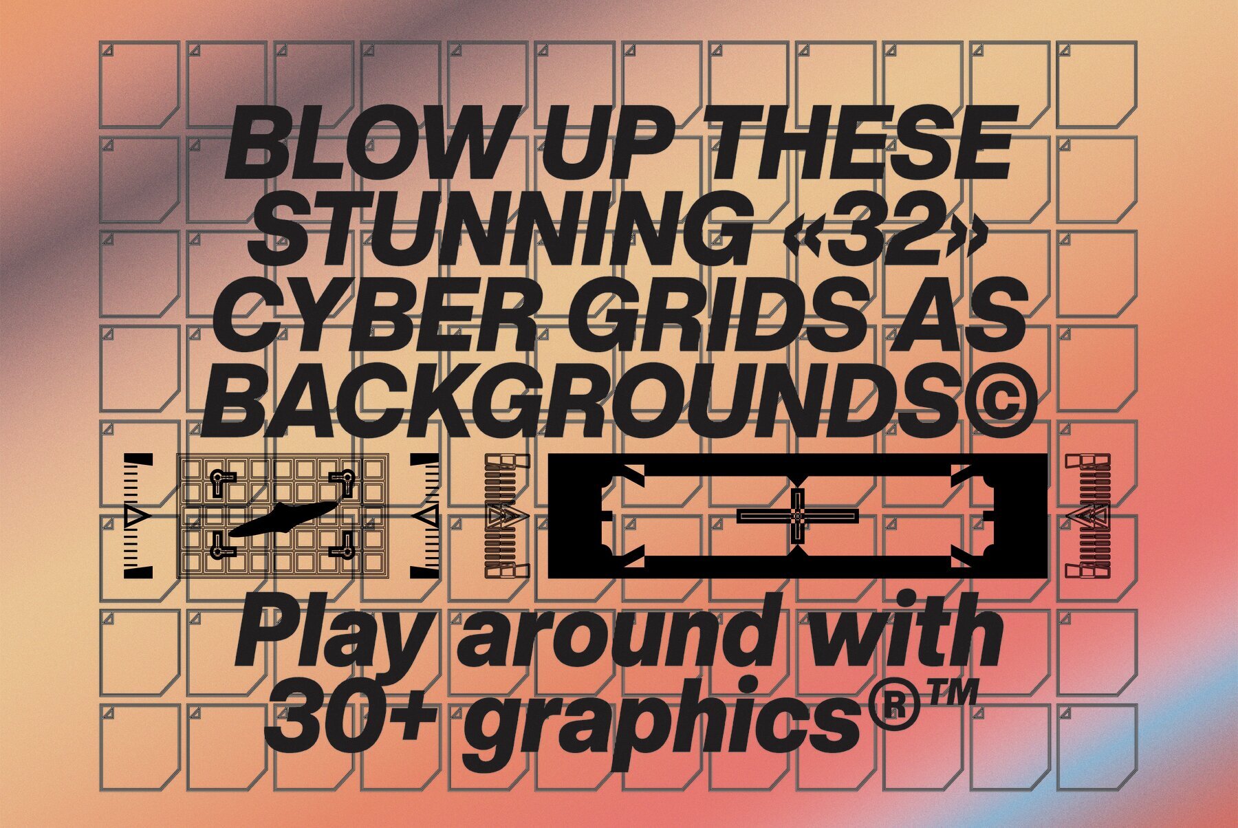 Grid Objects Graphics Pack 3