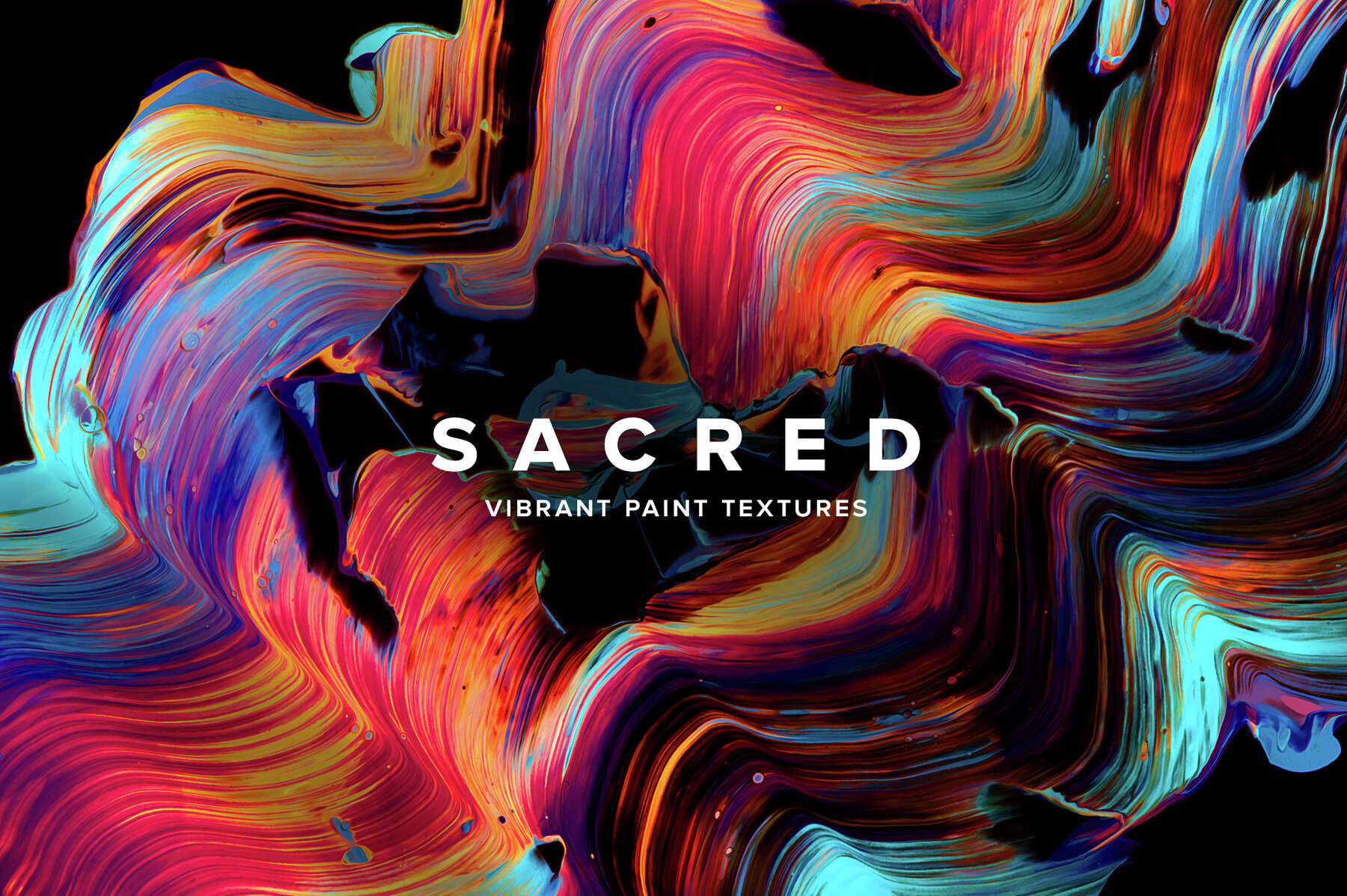 Sacred     Vibrant Paint Textures 1