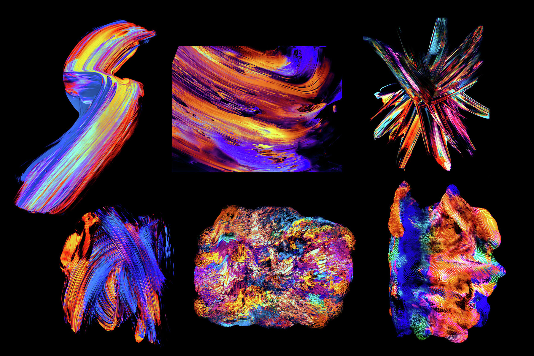 Sacred     Vibrant Paint Textures 10