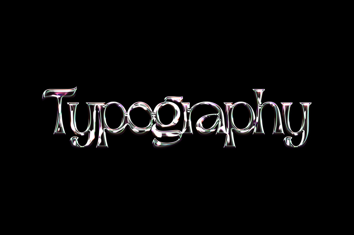 Chrome Text Effect 13