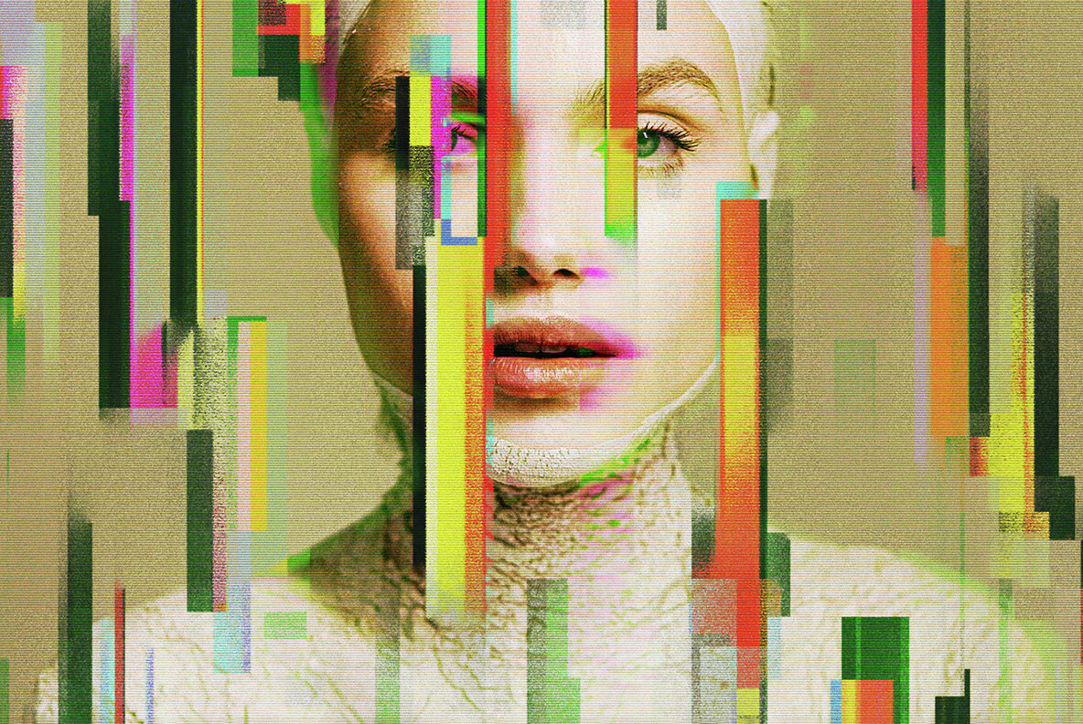 Smudged Glitch Photo Effect 3