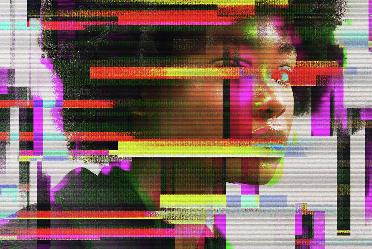 Smudged Glitch Photo Effect 4