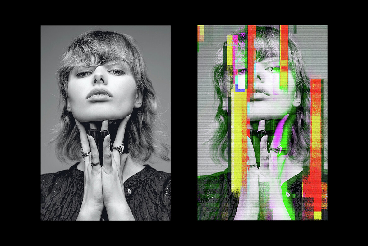 Smudged Glitch Photo Effect 5