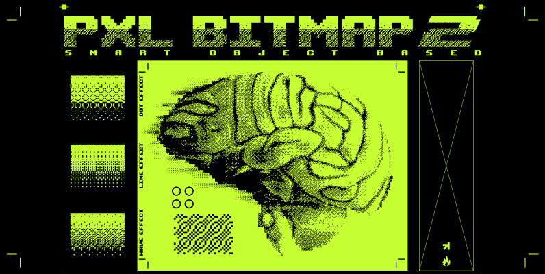 Pxl Bitmap 2   Photoshop Effect