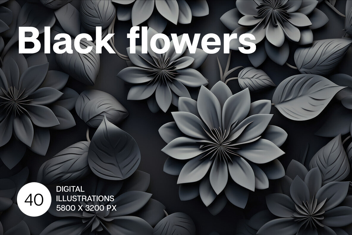 Balck Flowers 1