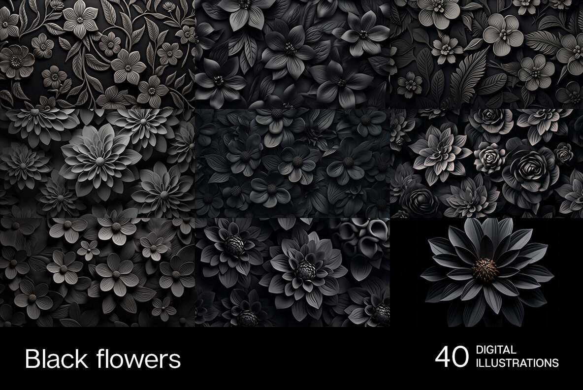 Balck Flowers 2