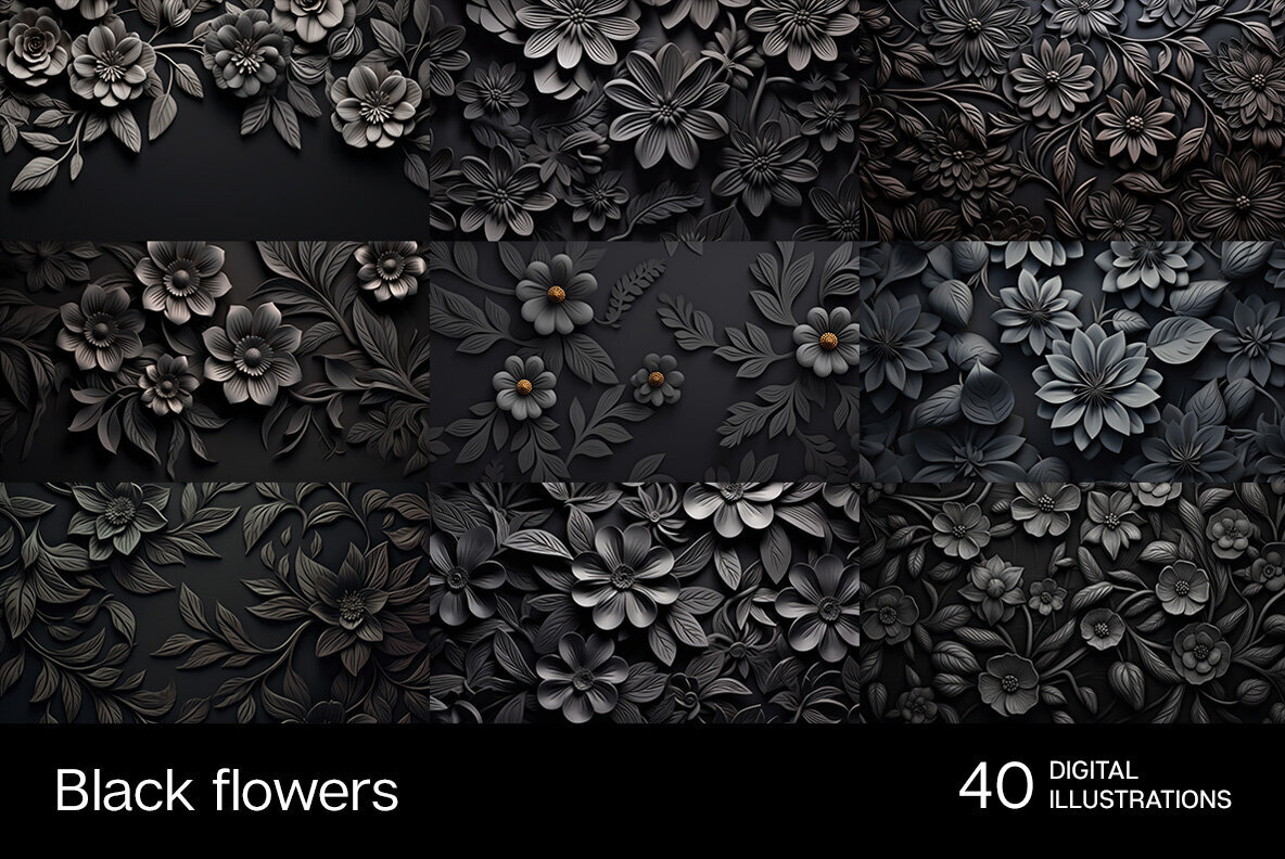 Balck Flowers 3