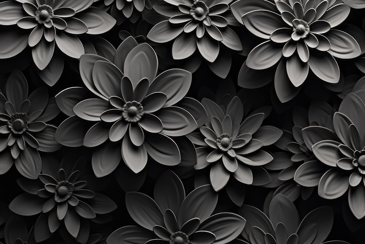 Balck Flowers 6