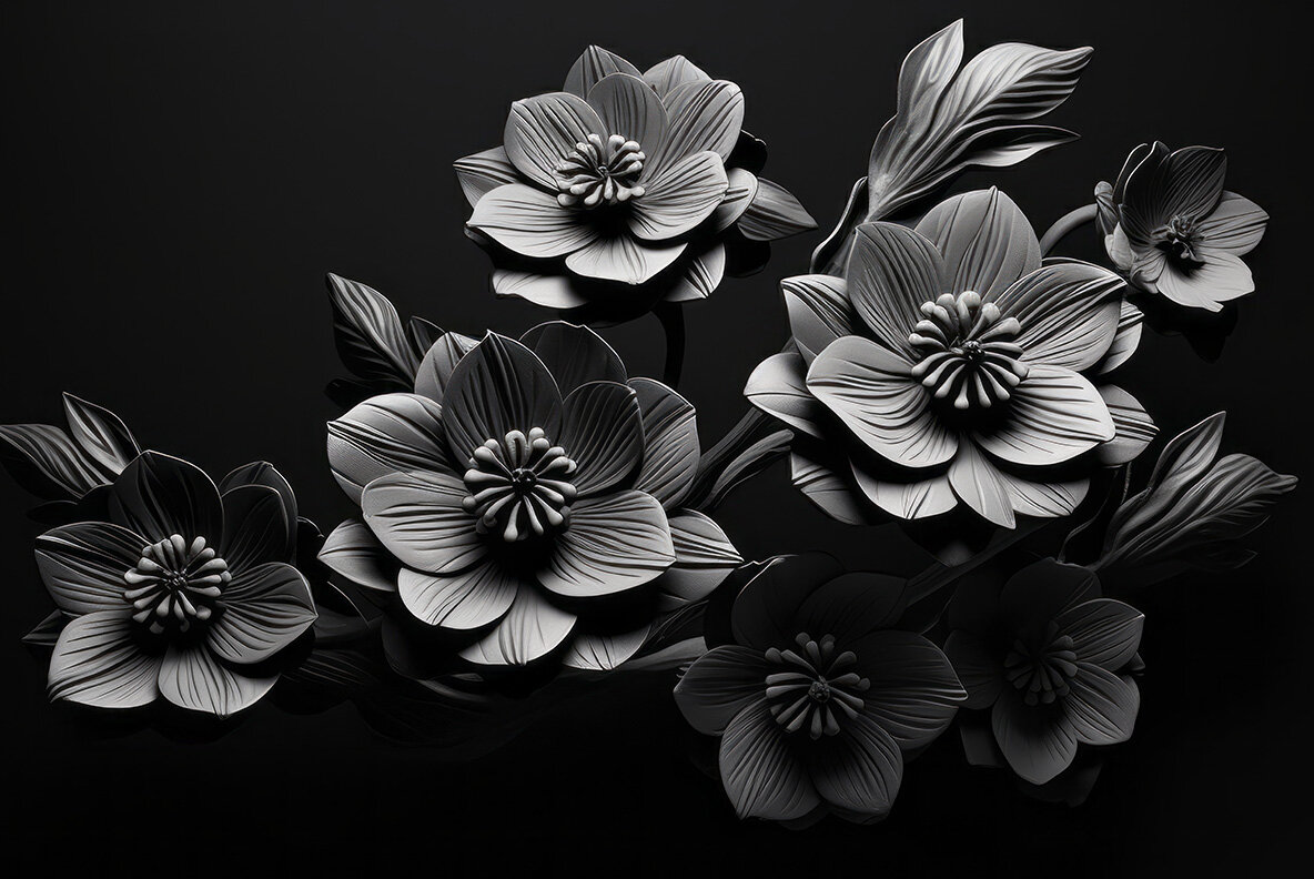 Balck Flowers 8