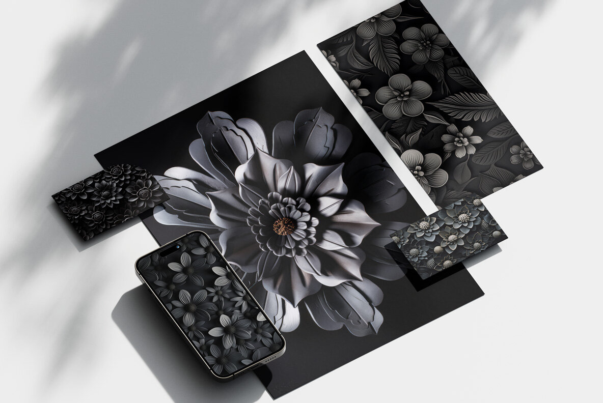 Balck Flowers 9