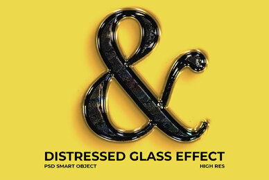 Distressed Glass Effect