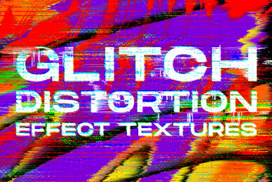 Glitch Distortion Effect Textures