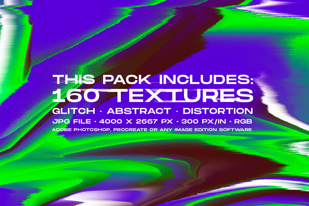 Glitch Distortion Effect Textures 3
