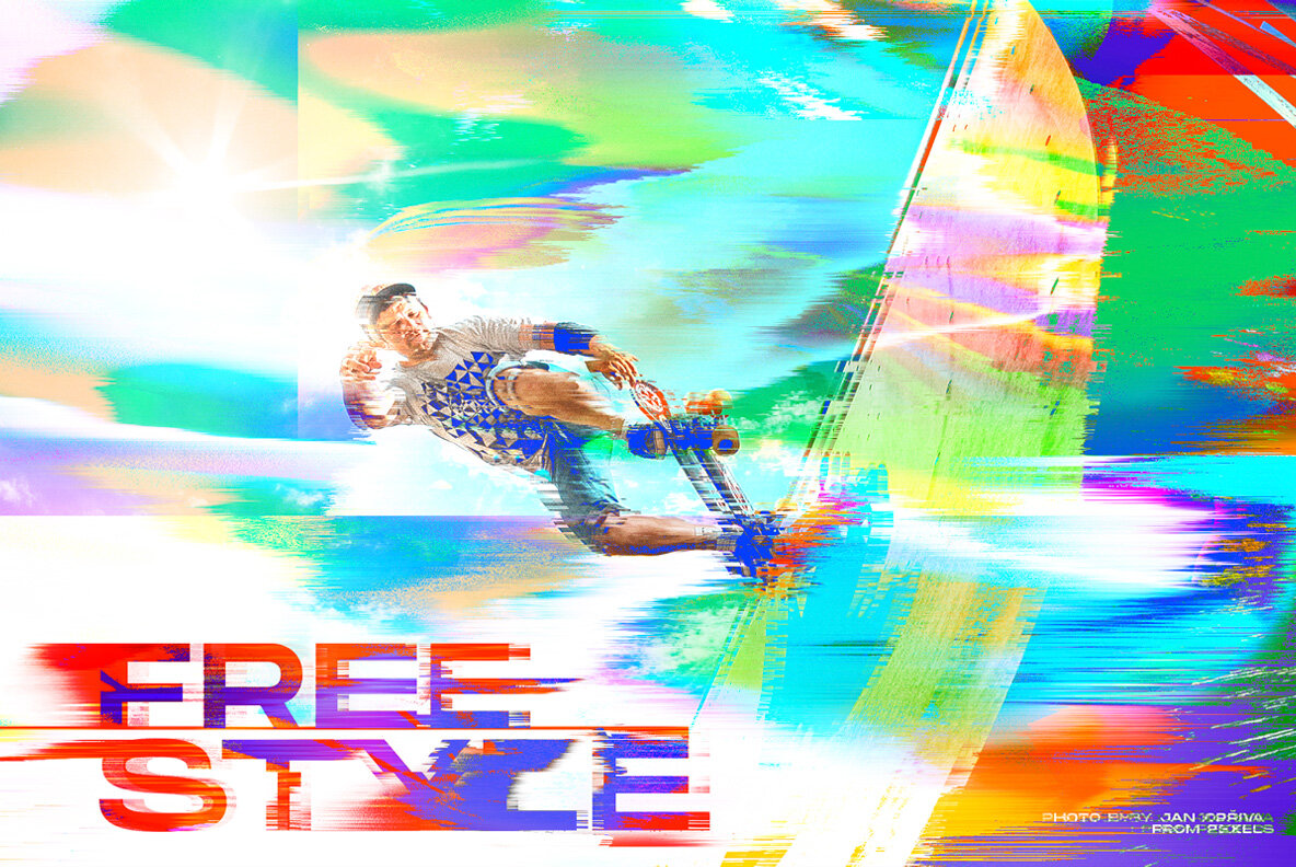 Glitch Distortion Effect Textures 7