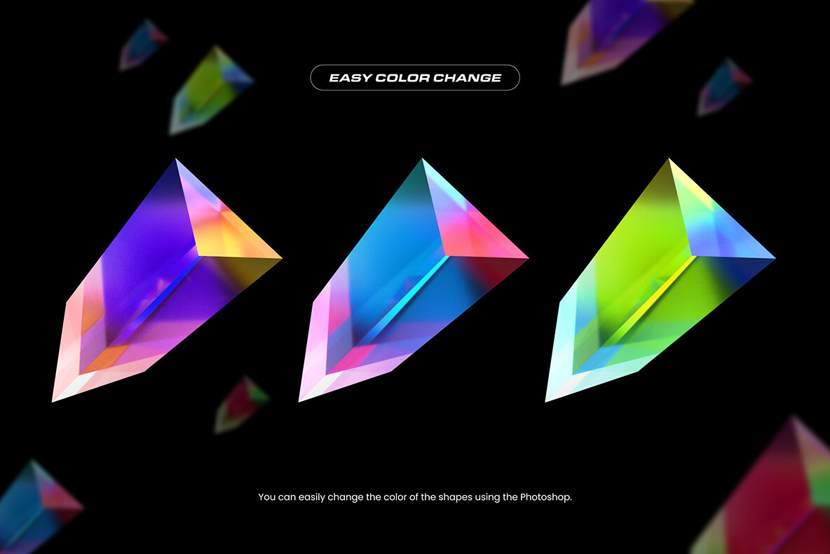 Fluid Glass 3D Shapes 6