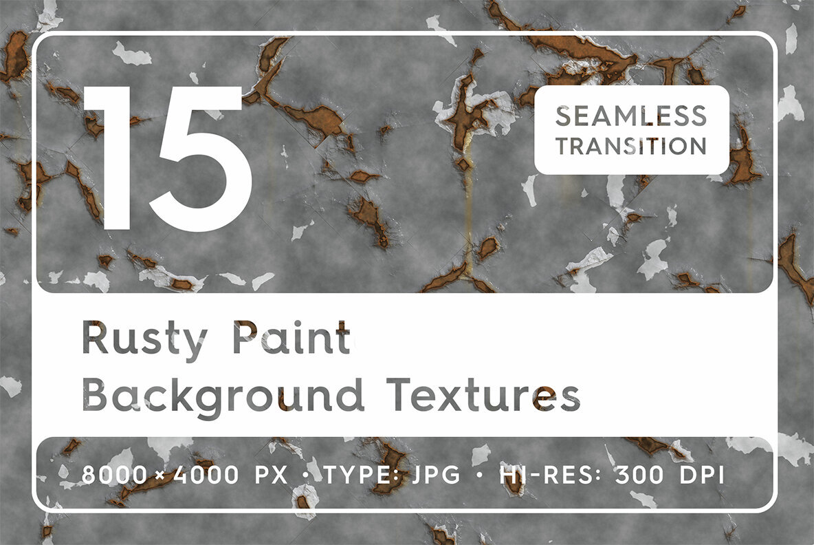 15 Rusty Paint Background Textures 1