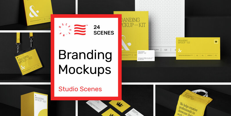 Branding Mockups Kit   Studio Scenes