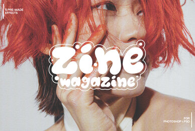 Zine Magazine   Print Magazine Effect