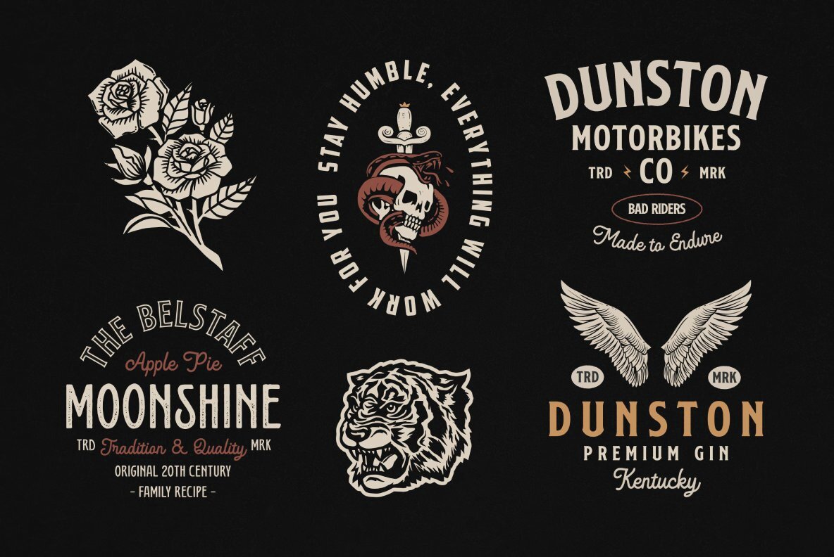 Old School Apparel Designs bundle 4