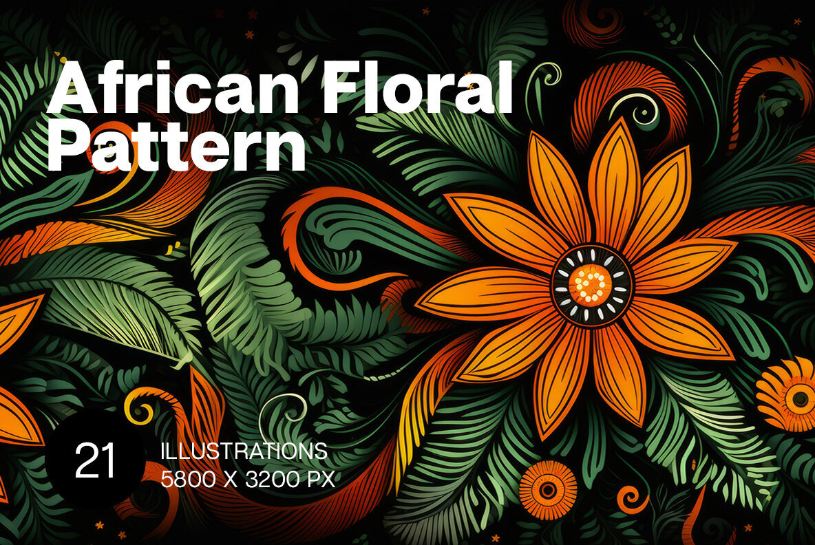 African Floral patterns 1