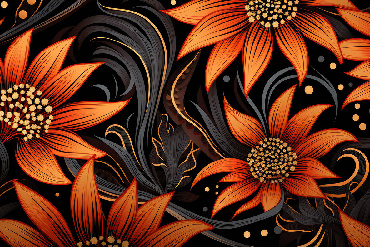 African Floral patterns 5
