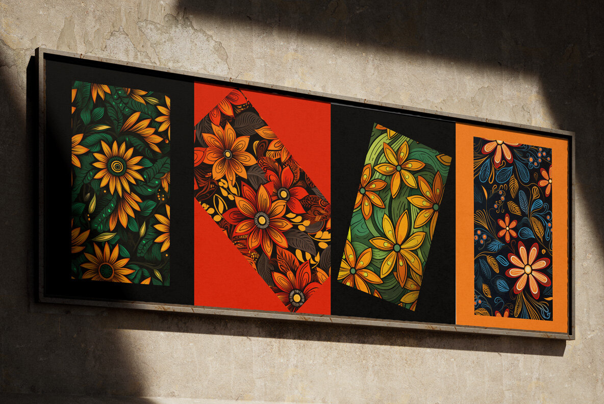 African Floral patterns 9