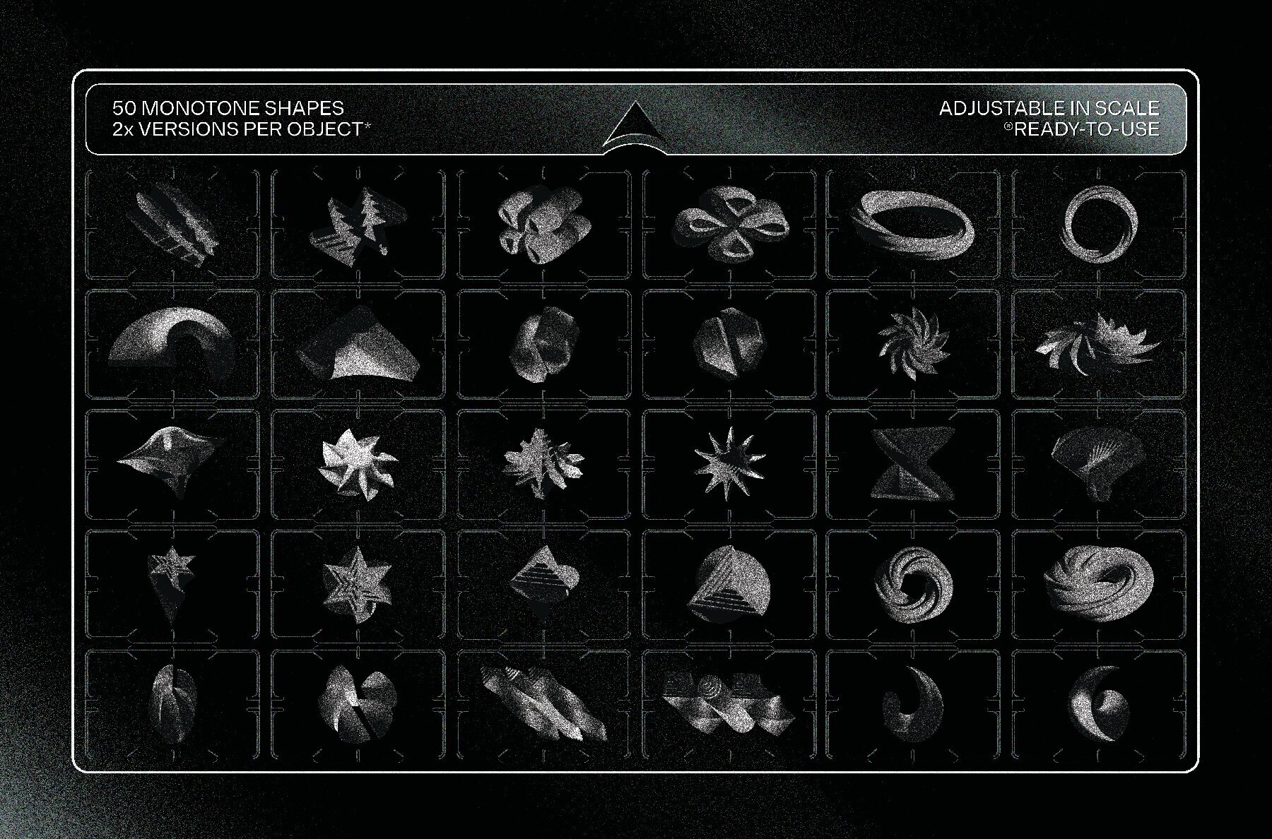 Mysterious 3D Shapes Graphics Pack 3