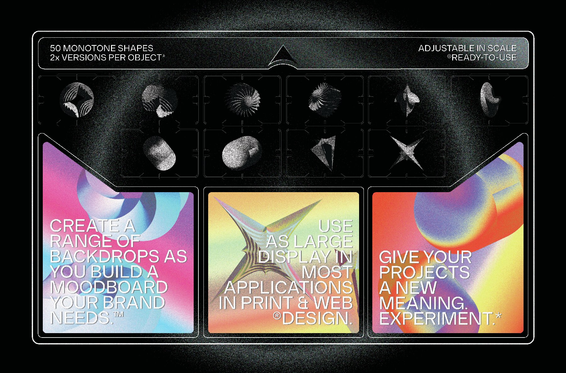 Mysterious 3D Shapes Graphics Pack 5