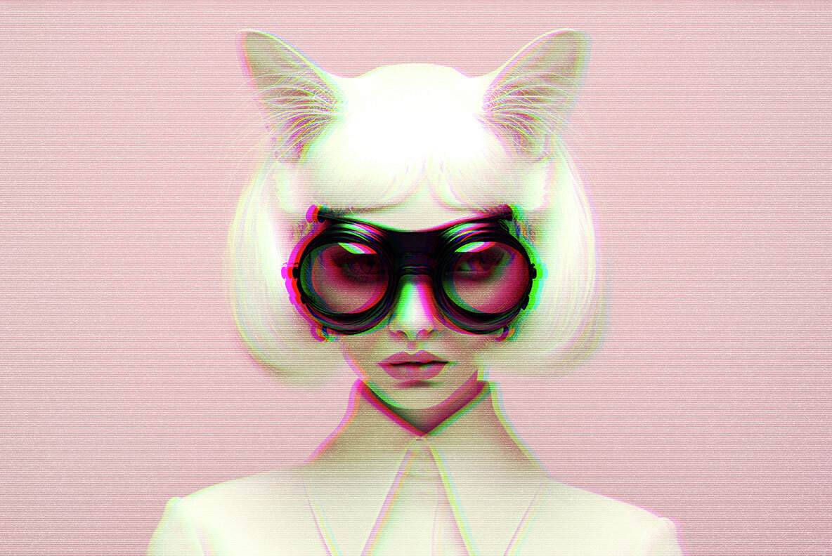 Futuristic Glitch Photo Effect 3