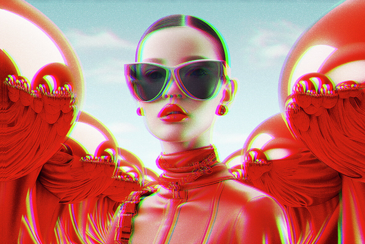 Futuristic Glitch Photo Effect 4