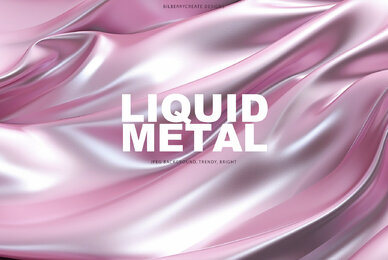 Liquid Metal silver rose