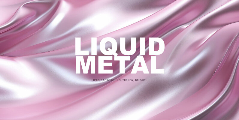 Liquid Metal silver rose