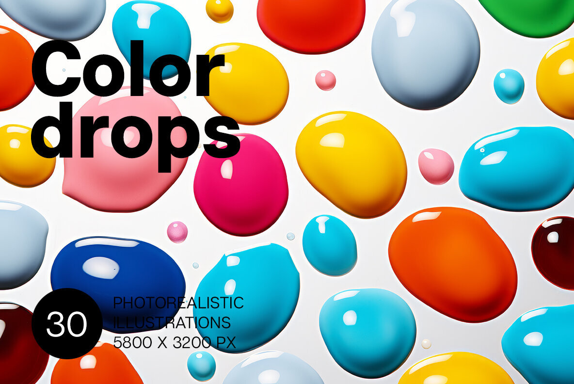 Color Drops Backgrounds 1