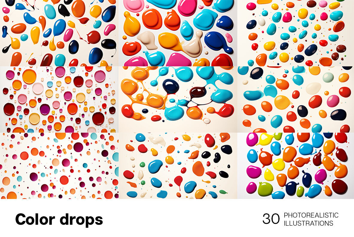 Color Drops Backgrounds 2