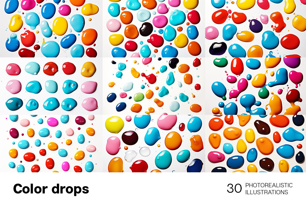 Color Drops Backgrounds 3