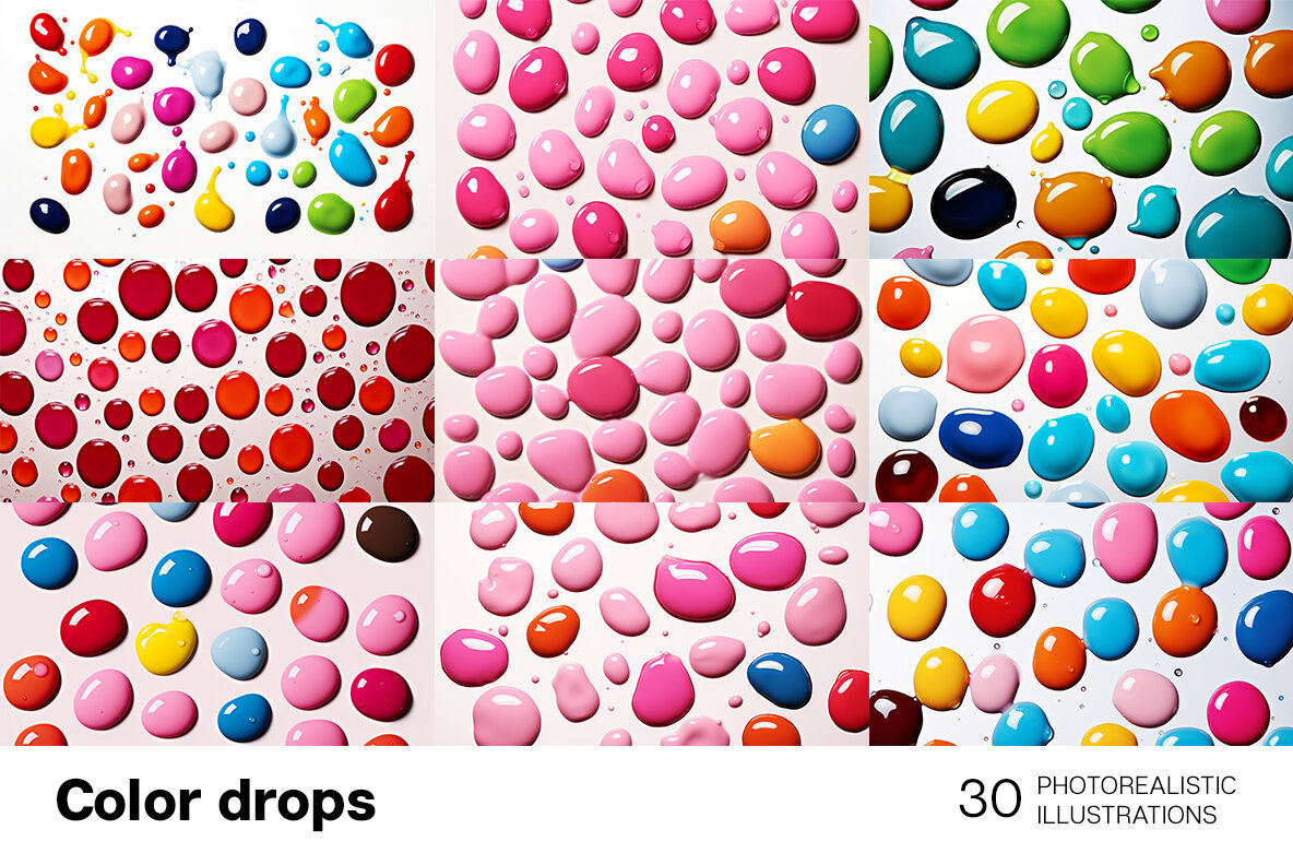Color Drops Backgrounds 4