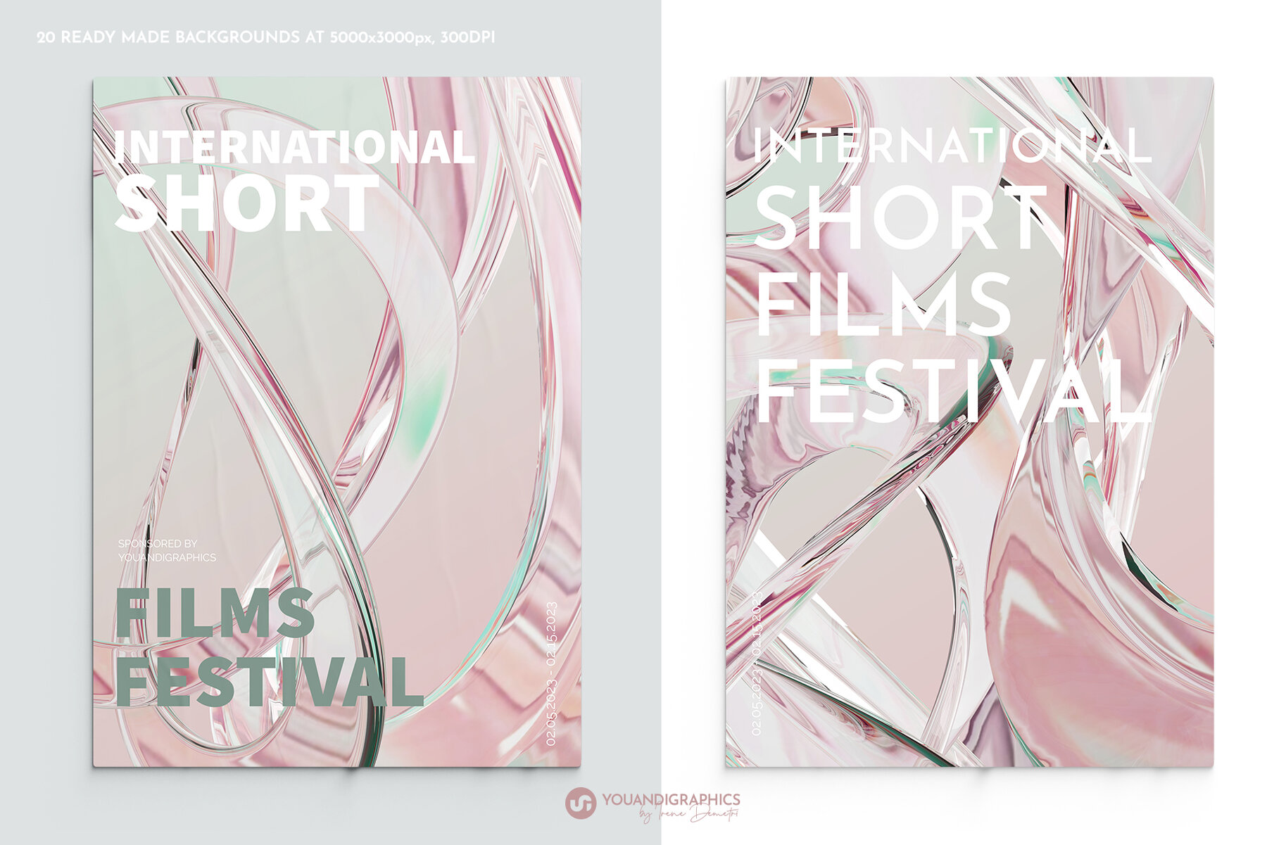 Glass Abstract Elements Backgrounds 5