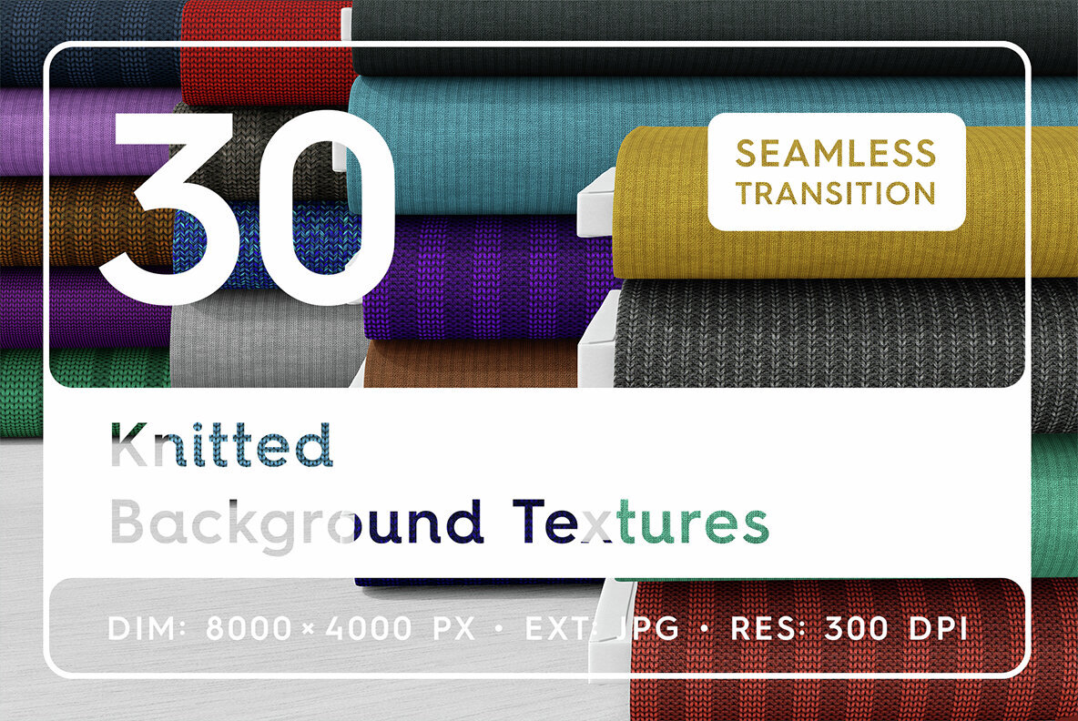 30 Knitted Background Textures 1