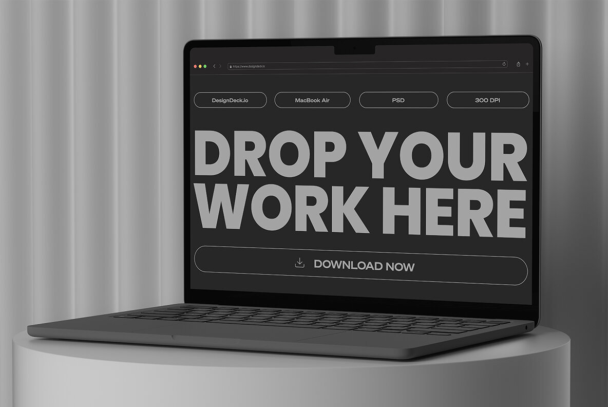 Macbook Air M2 Mockup   10 Mockups  Volume 1  2