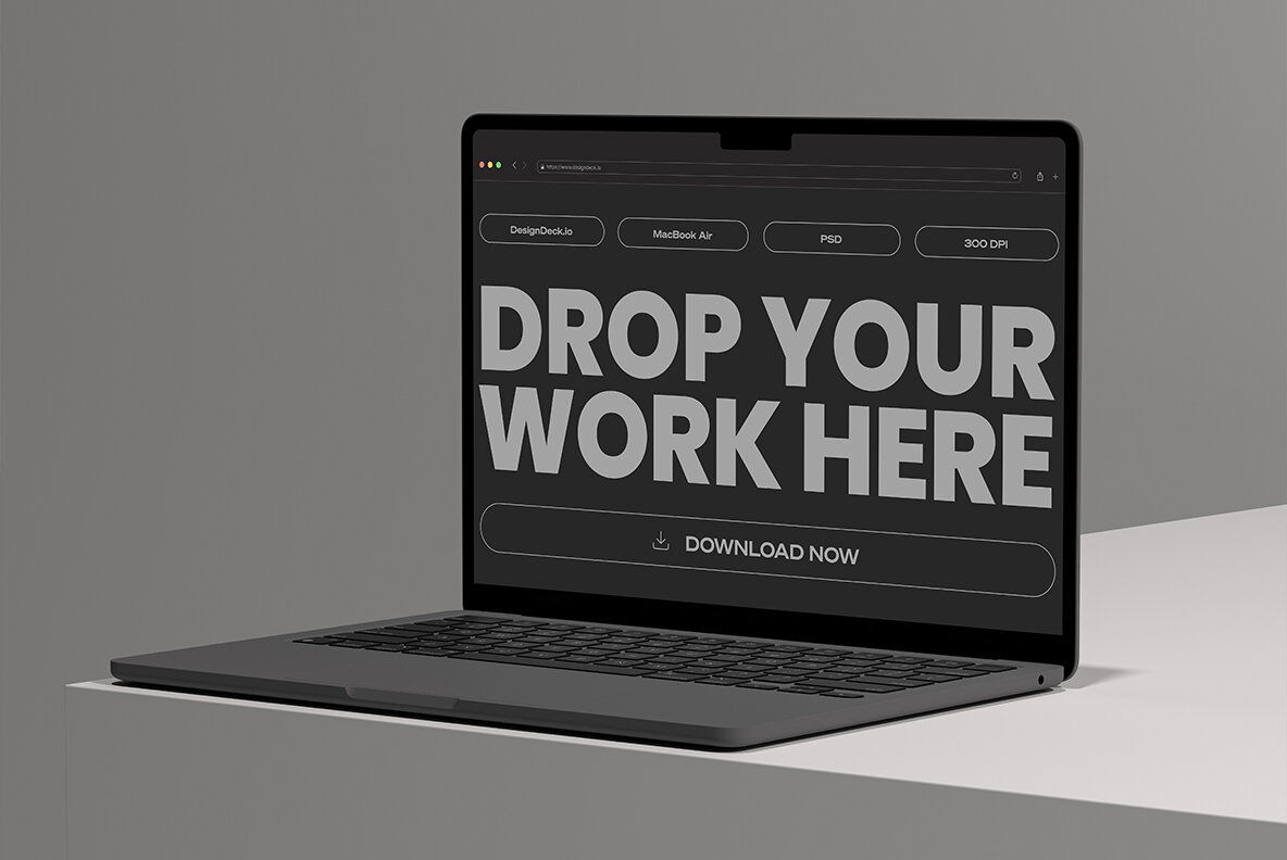 Macbook Air M2 Mockup   10 Mockups  Volume 1  9
