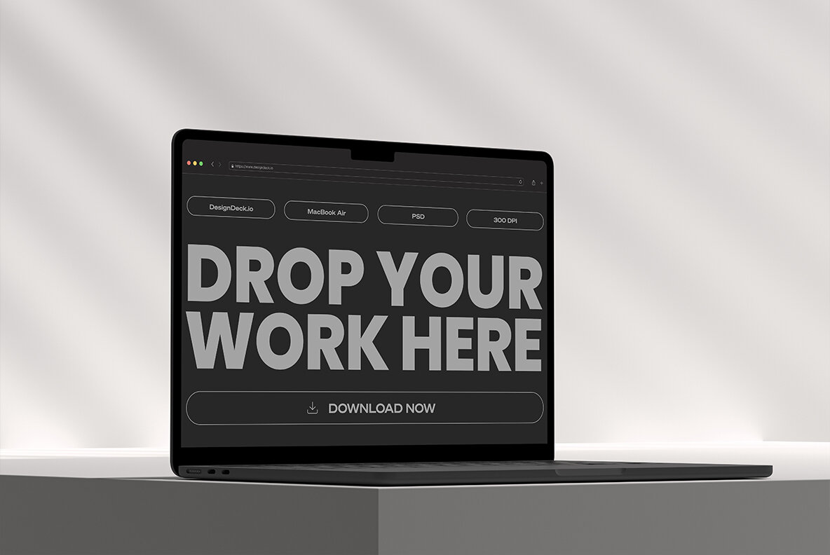 Macbook Air M2 Mockup   10 Mockups  Volume 1  10