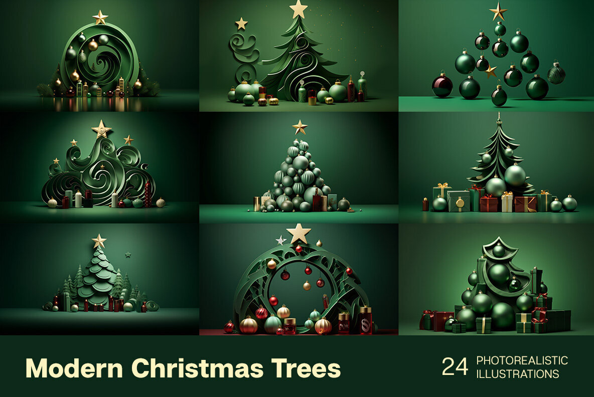 Modern Christmas Trees 2
