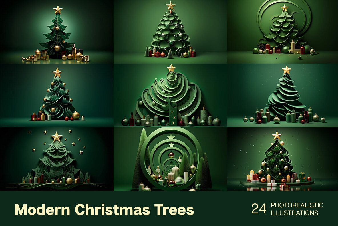Modern Christmas Trees 3