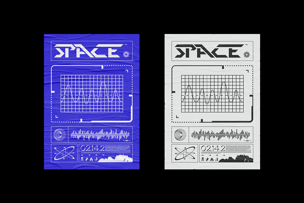 Retro Futuristic Shapes Collection 4