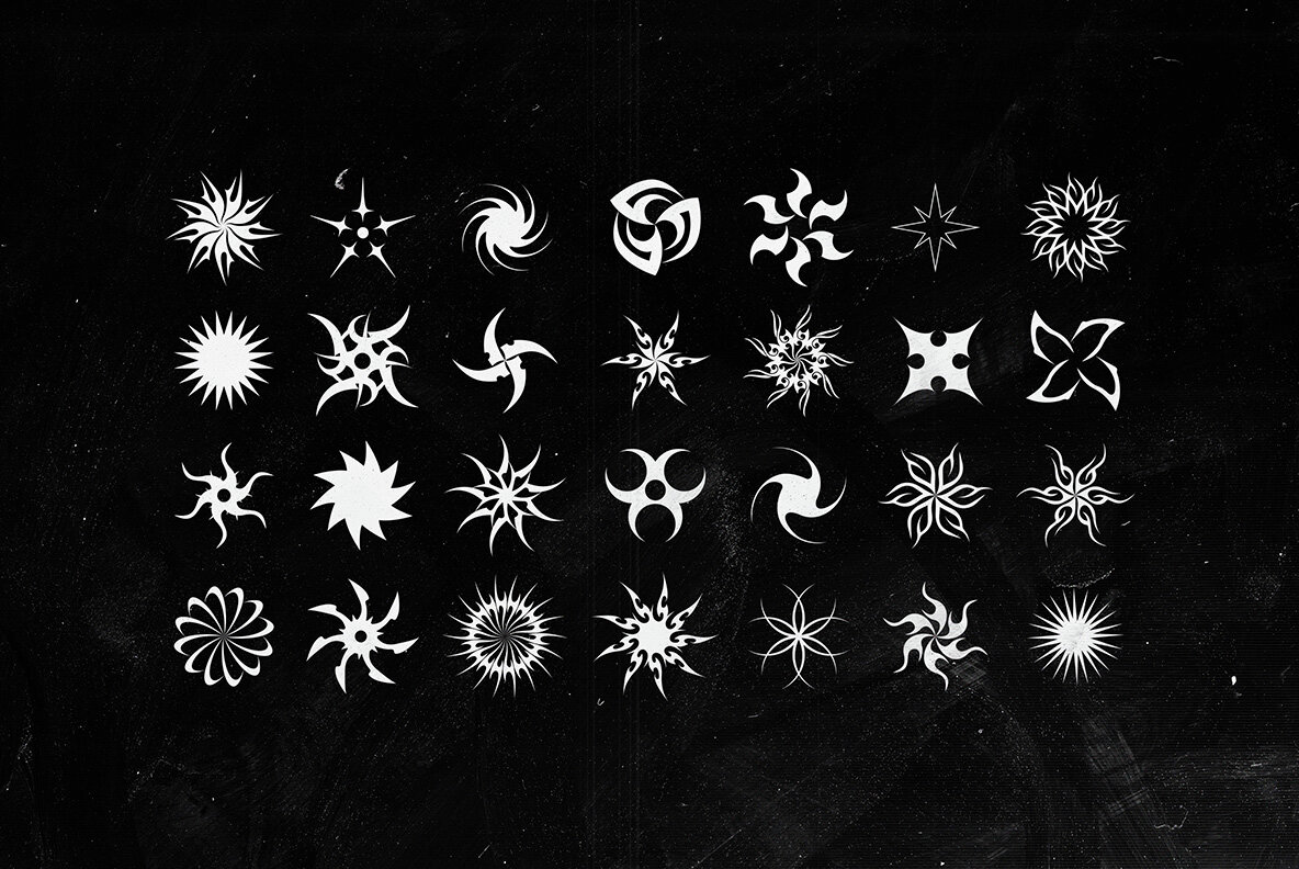 Retro Futuristic Shapes Collection 9